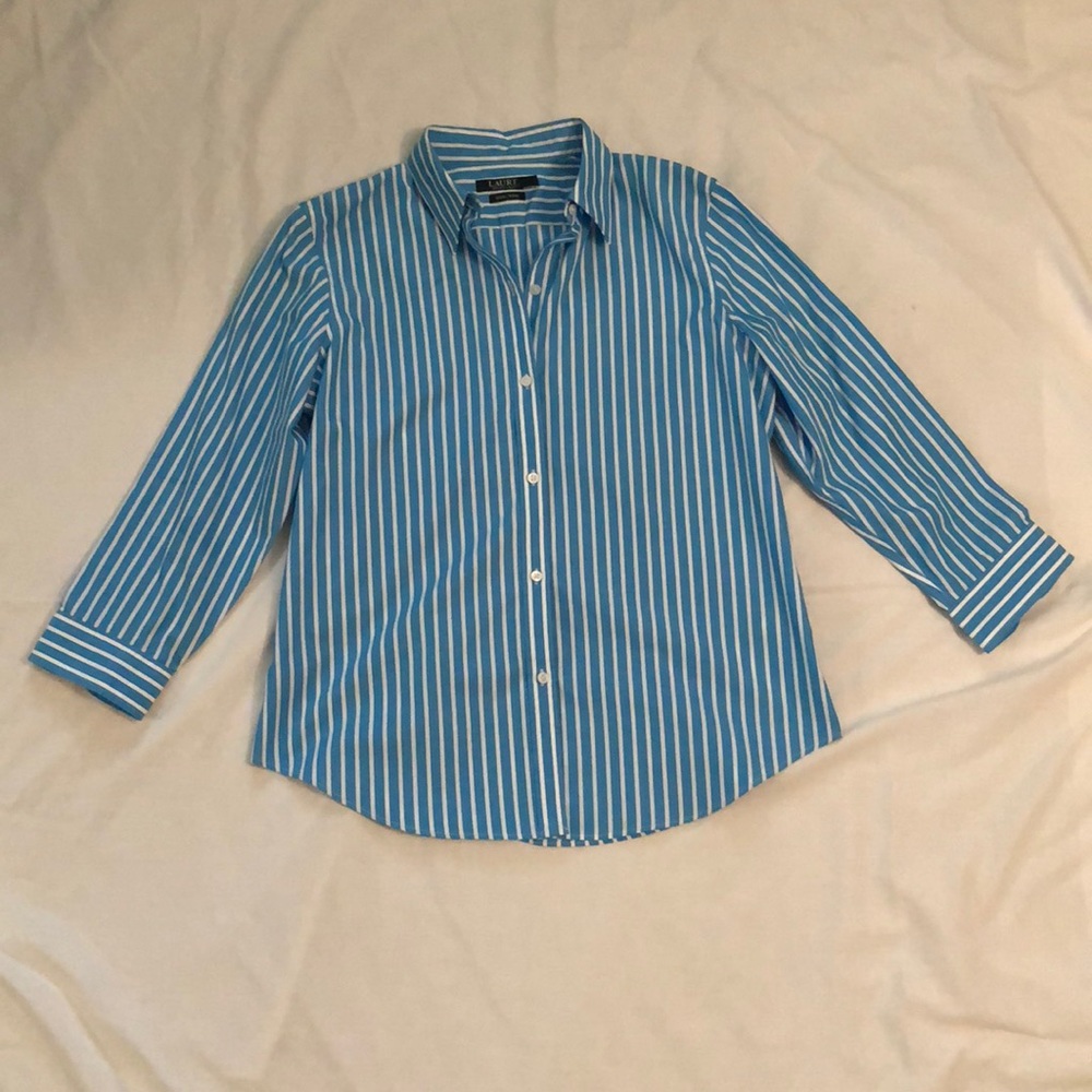 LAUREN RALPH LAUREN Striped Non Iron Shirt